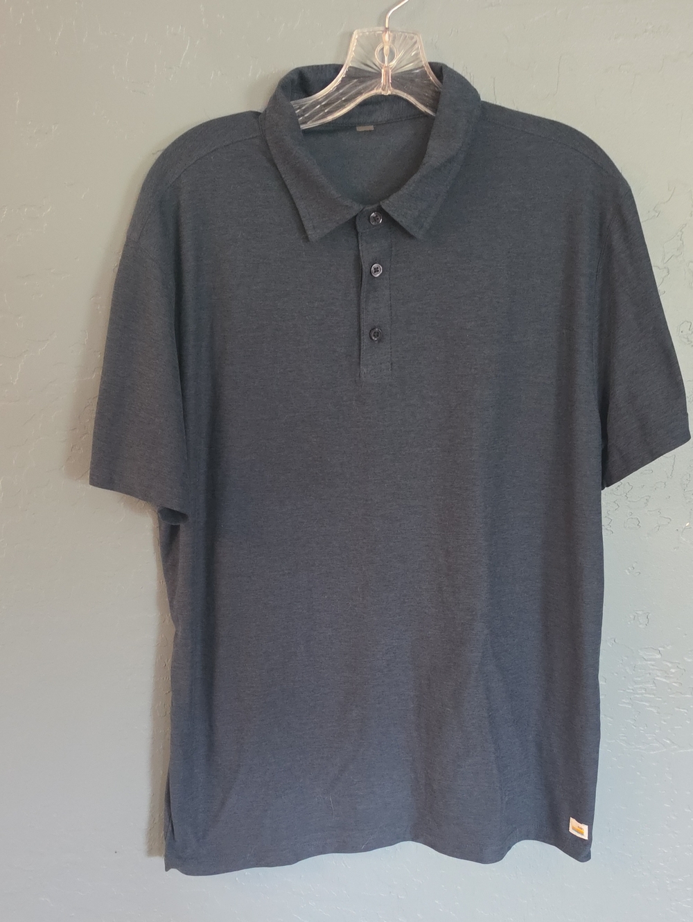 Vuori Men's Performance Heather Navy Blue Polo